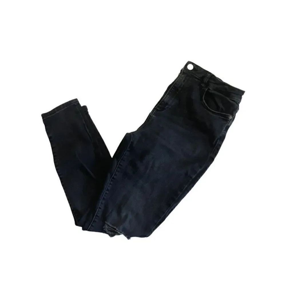 DL 1961 DISTRESSED DENIM HIGH WAIST SKINNY JEAN